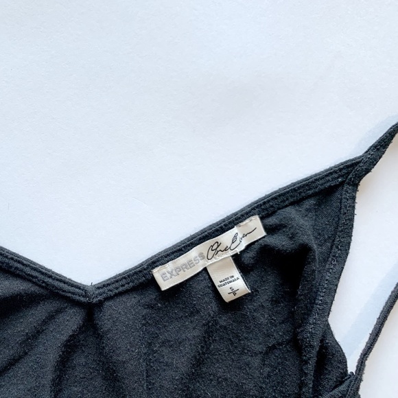 Black String Detailed Tank Top, Super Soft! Women’s SZ S/ Petite - Picture 2 of 3